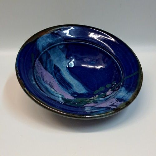 #240108 Bowl Cobalt Blue 3x10 $22 at Hunter Wolff Gallery